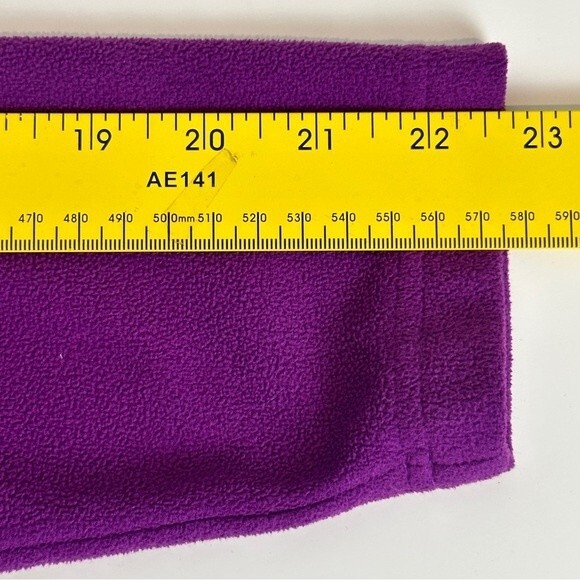 Lands’ End Lightweight Fleece Quarter Zip Pullover Purple S - Picture 8 of 8